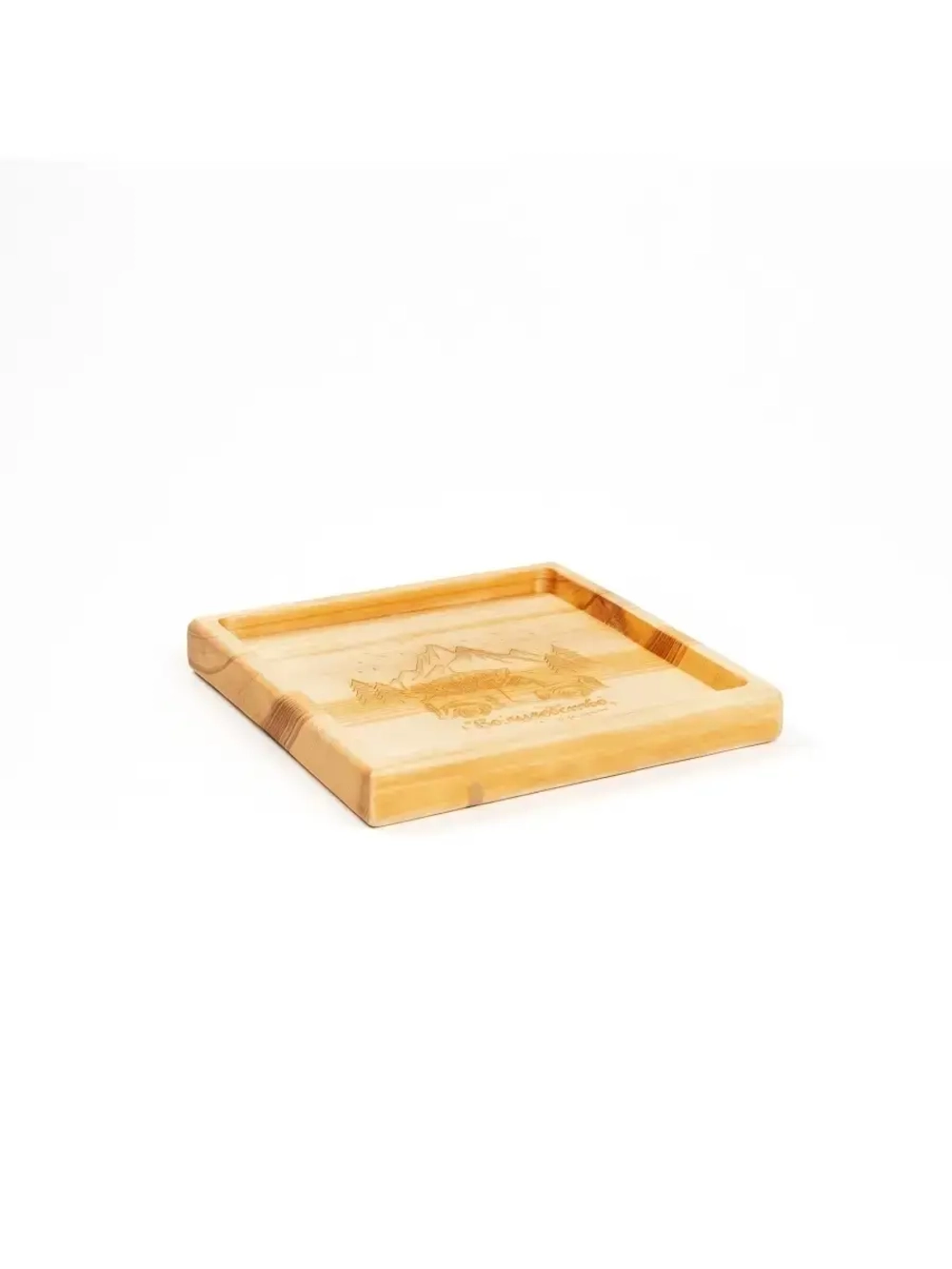 Менажница с гравировкой из кедра