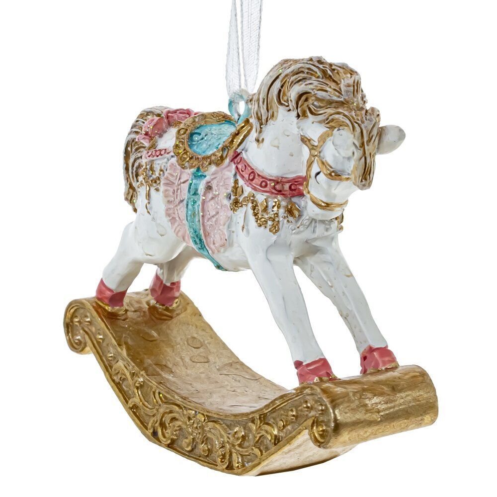 GAEM Украшение новогоднее "Лошадка-качалка", L7,5 W2 H6,5 см