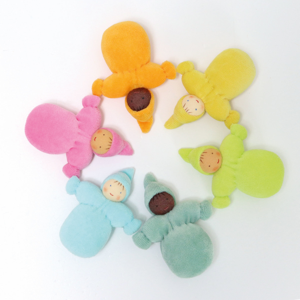 Набор текстильных куколок "Гномики без бороды", 5 штук