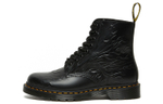 Dr. Martens Unisex 1460 Flames Combat Boots Black