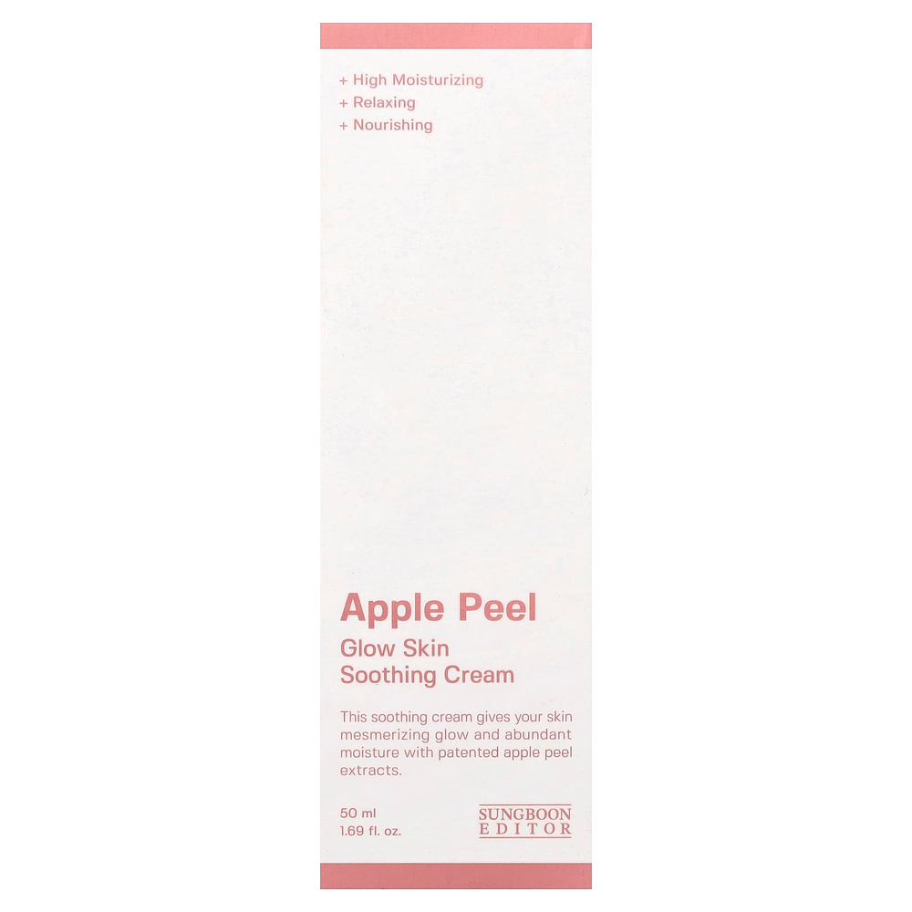 Sungboon Editor, успокаивающий крем для сияющей кожи с яблоком, 50 мл (1,69 жидк. унции)