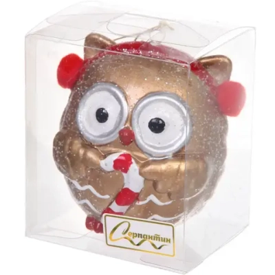 Елочная игрушка «Милая совушка» 7,5*6*8,5 см