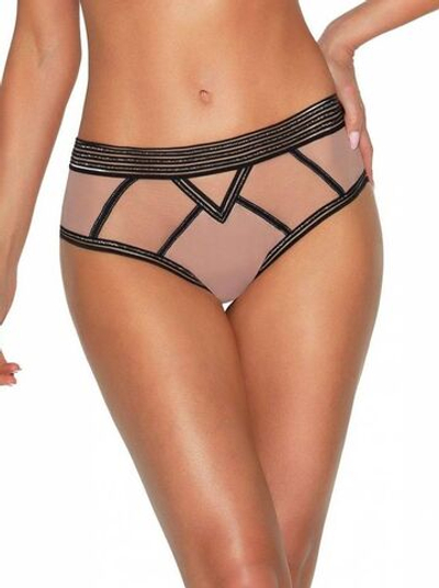 Трусики-бразилиана Lou Lou с нитями люрекса (Размер: M) (Цвет: телесный)