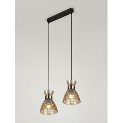 Светильник подвесной (подвес) Rivoli Iris 9186-302 2хЕ27 60 Вт модерн | Rivoli