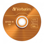 Оптический диск Verbatim DVD-R 4.7GB 16X AZO Color, Slim Case, 5 шт