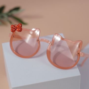 Солнцезащитные очки с чехлом "Kitty" gradient pink