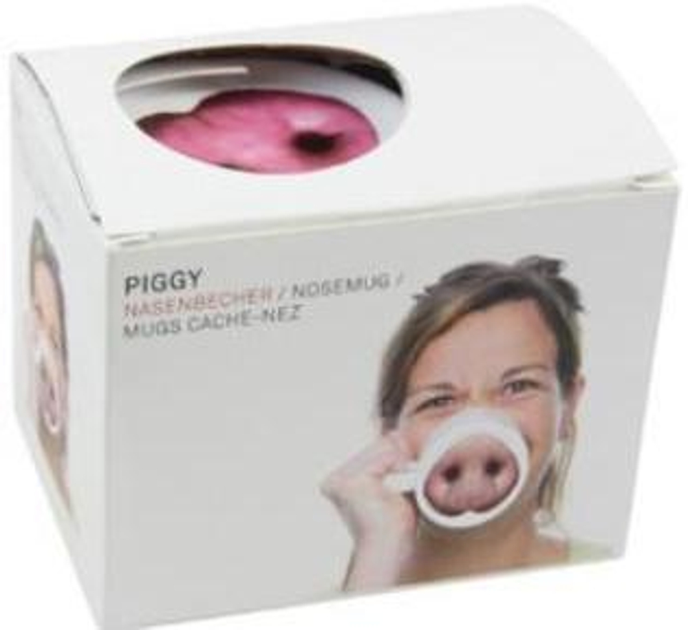 281003 Кружка "Пятачок на дне" h=9,5см, d=8см, керамика белый