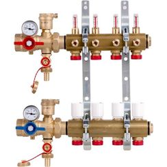 Комплект коллекторного узла Giacomini с расходомерами 1 x 18 /4, R553FK104