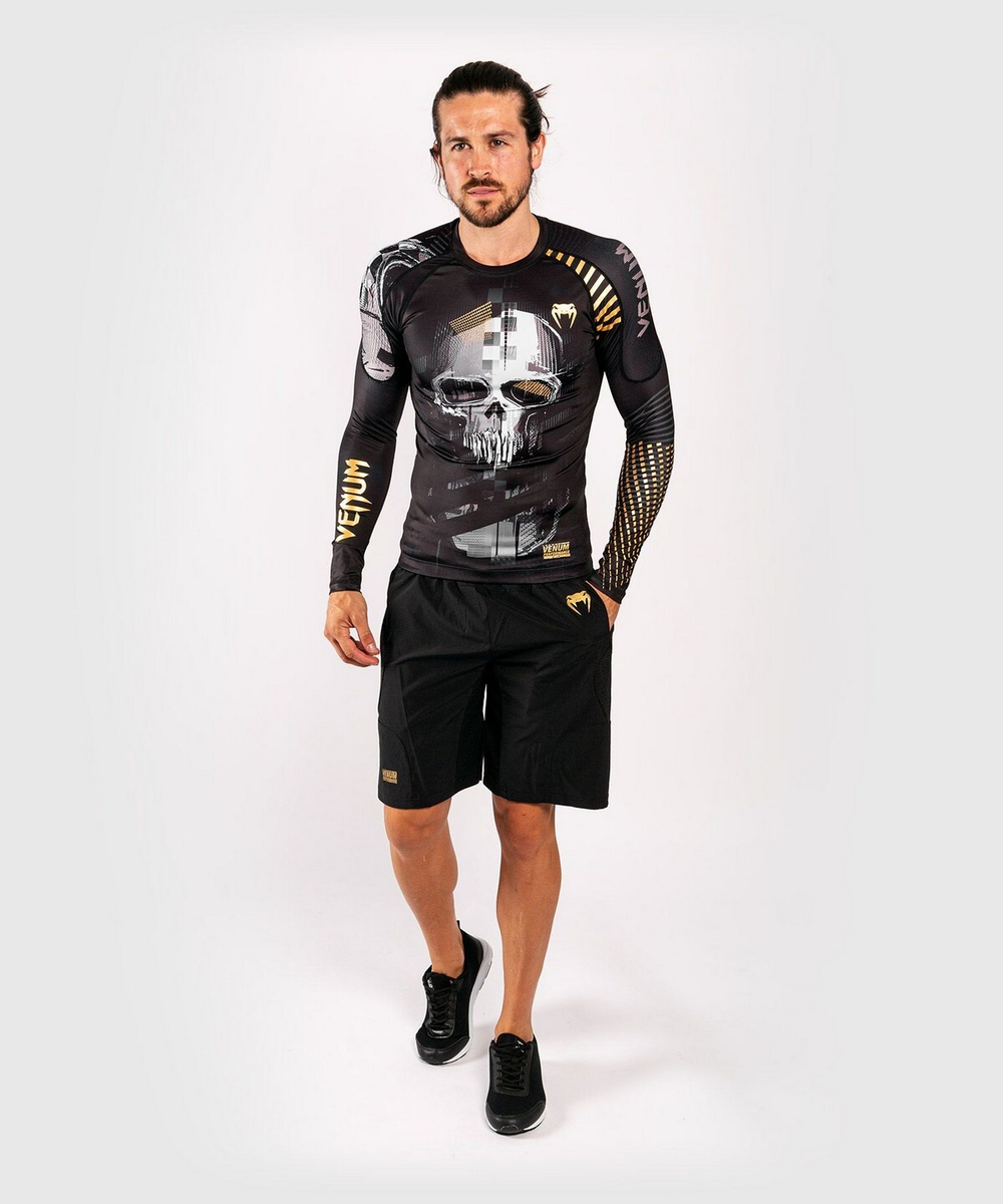 Рашгард Venum Skull Rashguard Long Sleeves  Black/Grey