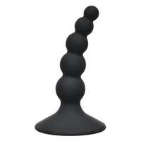 Чёрная анальная пробка 10,5см Lola Games First Time Ribbed Plug Black 4108-03Lola