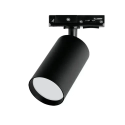 Трековый светильник потолочный для однофазного шинопровода WOLTA WTL-GU10/02B под лампу GU10 Черный BASIC