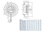 Центробежный вентилятор RB4C-250/084 K110 I