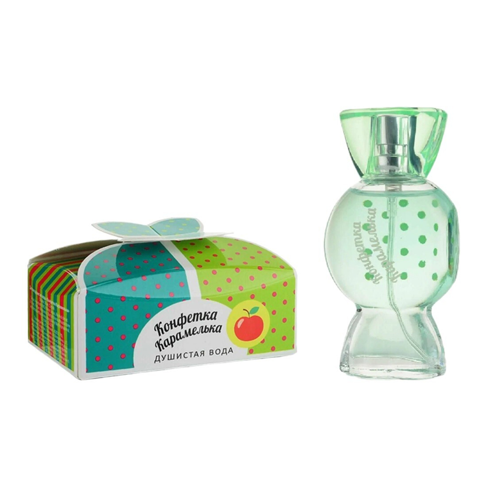 Детская душистая вода XXI ВЕК Конфетка Карамелька 25 мл — компактный яркий флакон с сладким ароматом, аналог премиальной парфюмерии.