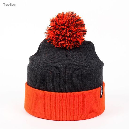 Шапка TRUESPIN NEON POM 2 TONE DARK GREY - NEON-ORANGE