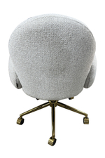 Кресло офисное Ist Casa Клауд PRO, белый крем, золото