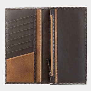 Кошелек Eclair из кожи теленка, темно-коричневого цвета