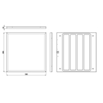 Светильник светодиодный ЭРА SPO-1-40-6K-M-EM 40Вт 6500K 595х595 с равномерным свечением со встроенным БАП 1час