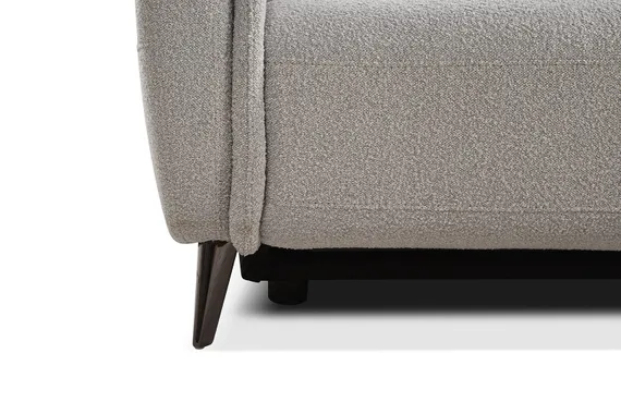 Диван c электро-реклайнером Level, 183 см, серое букле