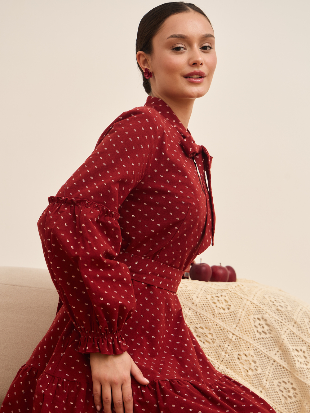 Платье на завязках