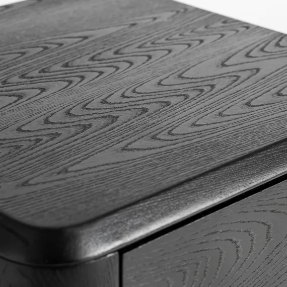 Прикроватная тумбочка с ящиком Caiza черная