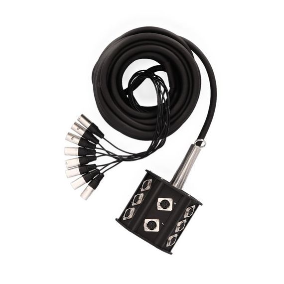 Adam Hall K 8 C 15 P - мультикор со стейдж-боксом, 8 x XLR возврат, 8 x 0.314 мм2, 15 м