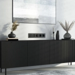 Рамка на 5 постов Senso (черный, стекло soft-touch) W0053108