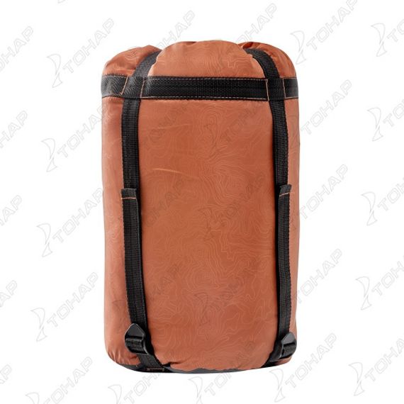 Спальный мешок TORO Wide 400R (220х90, правый, стратекс, оранжевый) (T-HS-SB-TW-400R) Helios