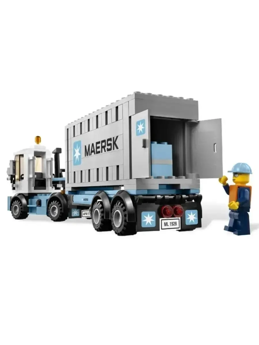 Конструктор Сити Грузовой поезд Маерск 1239 деталей