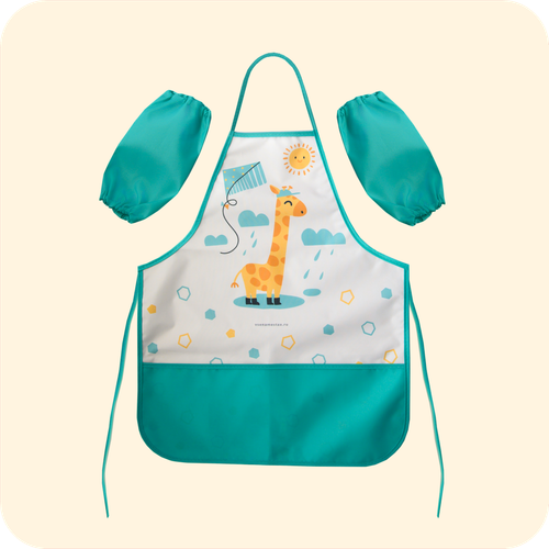 Фартук для творчества на завязках. Жираф