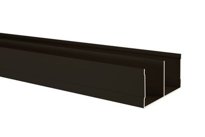 Направляющая верхняя двухполозная (5,90 м) Черный Soft Touch ПВХ