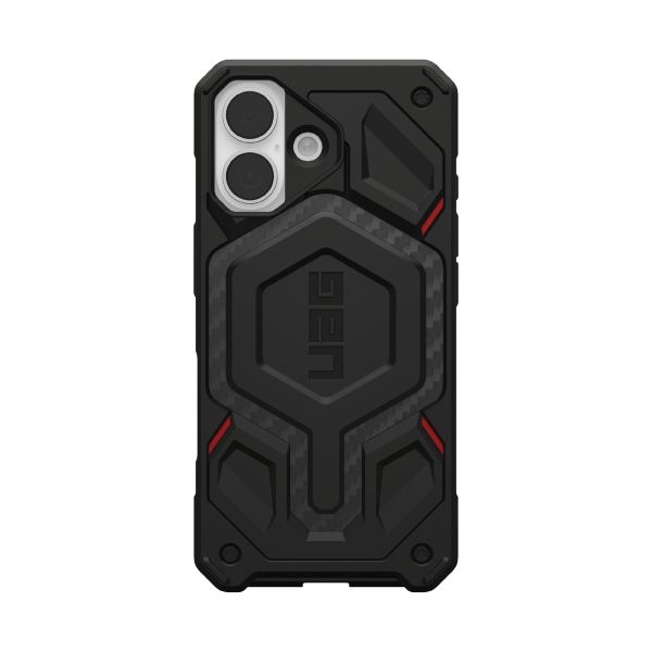 Чехол Uag Monarch Pro Case для iPhone 17, Красный | Carbon Fiber Black/Red