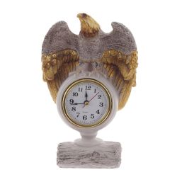 GAEM Фигурка декоративная "Орел" с часами, L13 W6 H21 см, 2в.