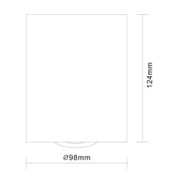 ST108.417.01 Светильник потолочный Черный GU10 1*50W  IP20 D98xH124 220V Без ламп