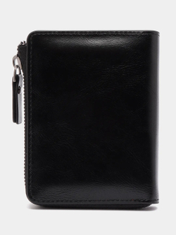 Кошелек мужской кожаный портмоне, бумажник, черный