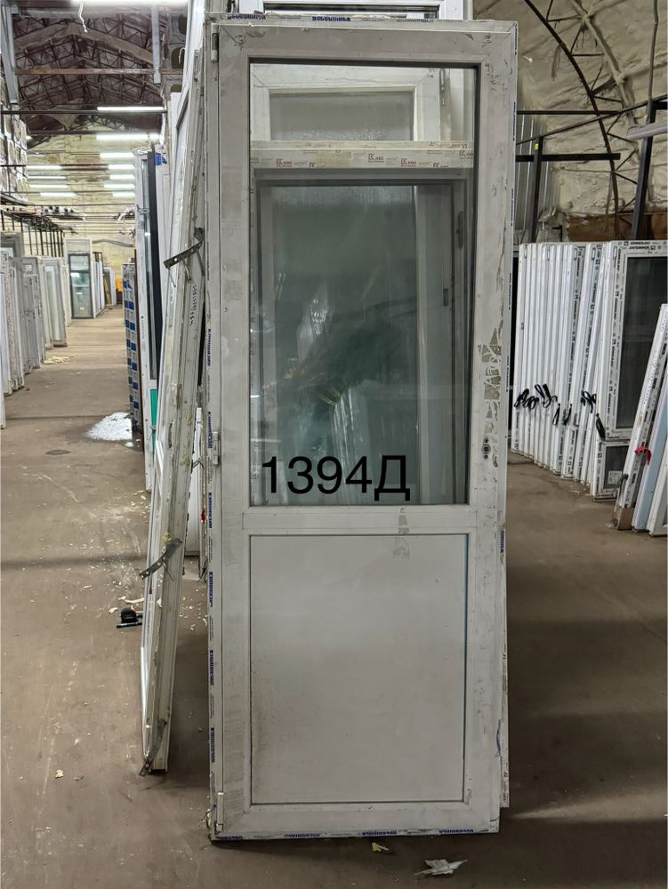 Дверь Пластиковая Б/У 226(в) х 84(ш) Балконная