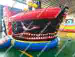 Коммерческий надувной батут "Кораблик акулы"