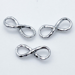 Коннектор Бесконечность, цвет серебро, размер 13*5,5 мм, цена за 1 шт