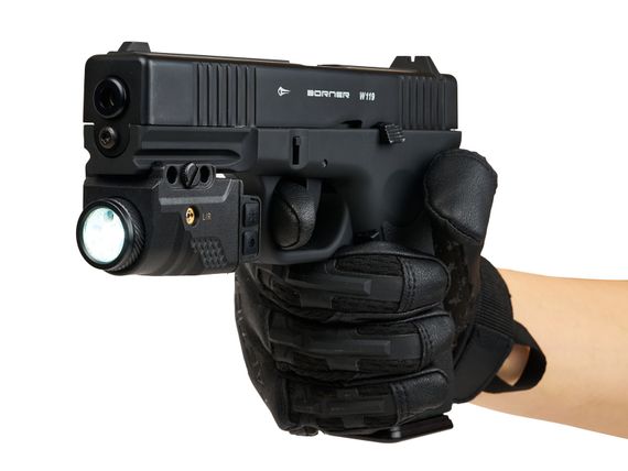 Фонарь подствольный пистолетный Skywoods Irbis Laser 480 люмен