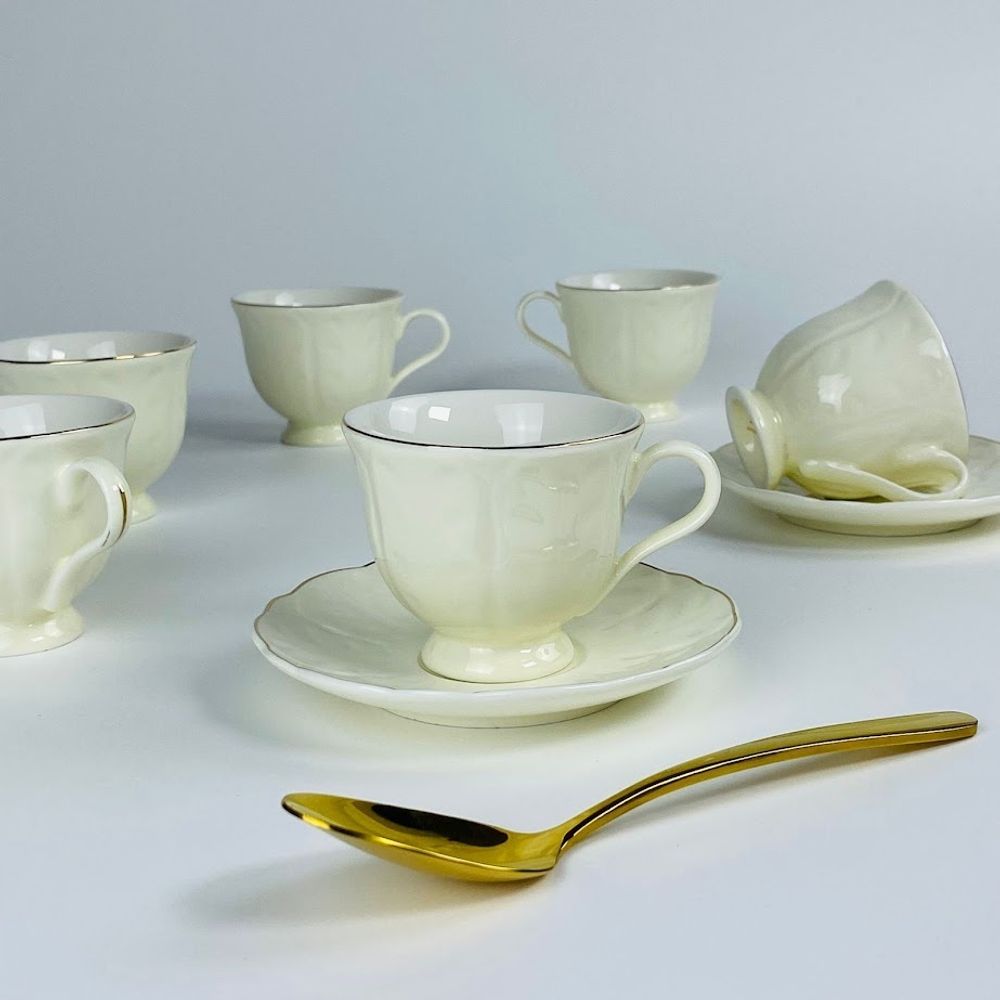 Lenardi 181-234 Кофейный набор 12пр. 95мл в под.уп.(х12)Фарфор