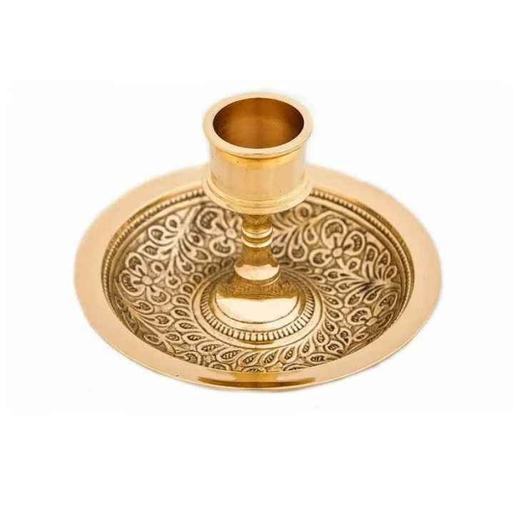 Подсвечник (антик), латунь, 10х10х7 см