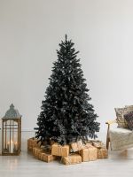 Искусственная черная елка «Одри» (Литая+пвх) 120 см / 1,2 м