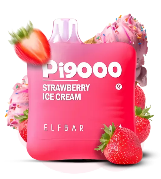 Elf Bar Pi9000 - Strawberry Ice Cream (nic 5%)