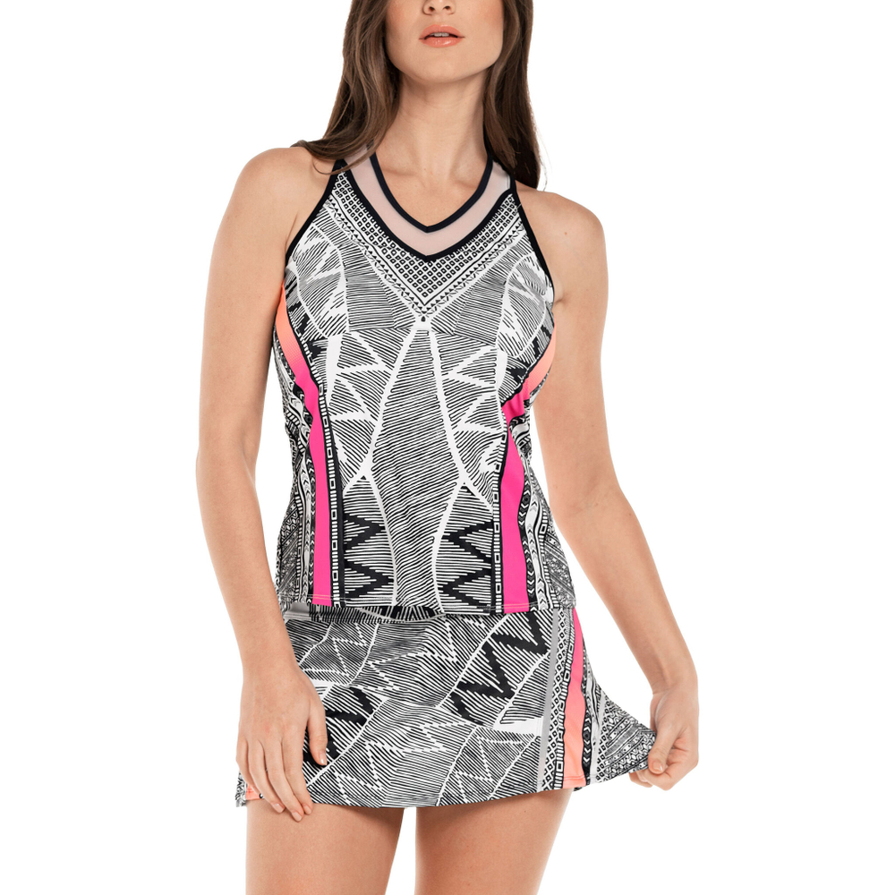 Женская теннисная майка Lucky in Love Santa Fe Glow Tank Top Women - Blue, Multicoloured