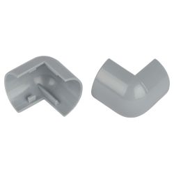 Внешний угол ЭРА OC-KK-30-13-F для полукруглого кабель-канала серый 30х13мм 2шт/комплект