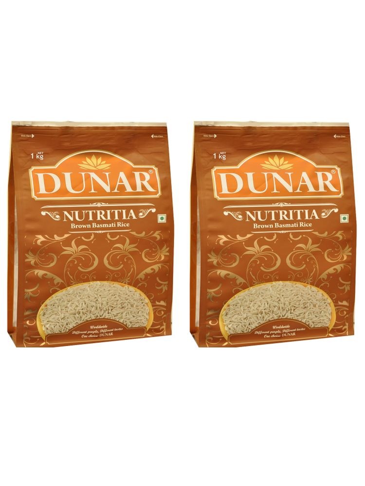 Рис Dunar Basmati Nutritia нешлифованный 1 кг x 2 шт