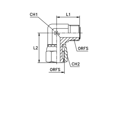 Соединение PN90 ORFS 13/16 (обжатая гайка)