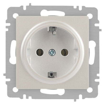 Розетка Intro Accent 6-202-06 2P+E Schuko 16А-250В IP20 СУ AL/CU перламутр