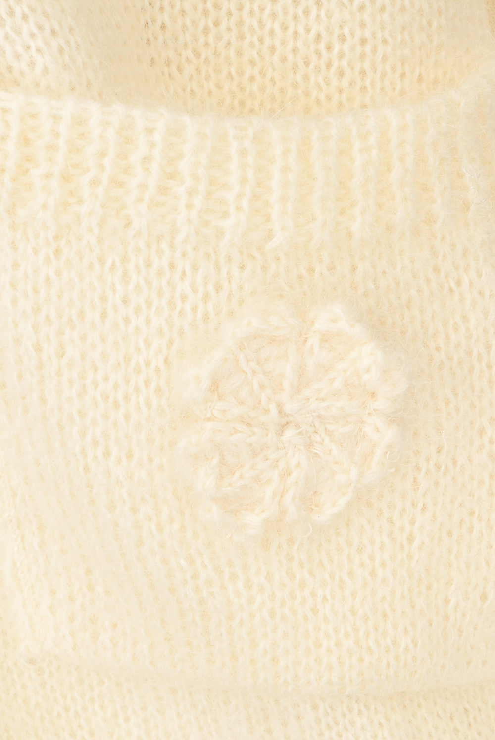 Молочный кардиган из мохера