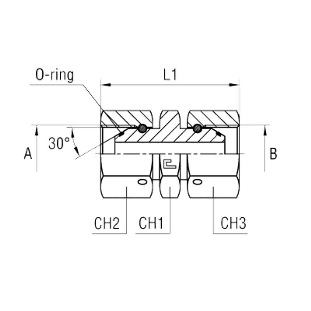 Соединение PSN BSP 1/8 - BSP 1/8