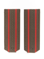 Погоны Мин Обороны оливковые 2 красных просвета пластик (Цена договорная)